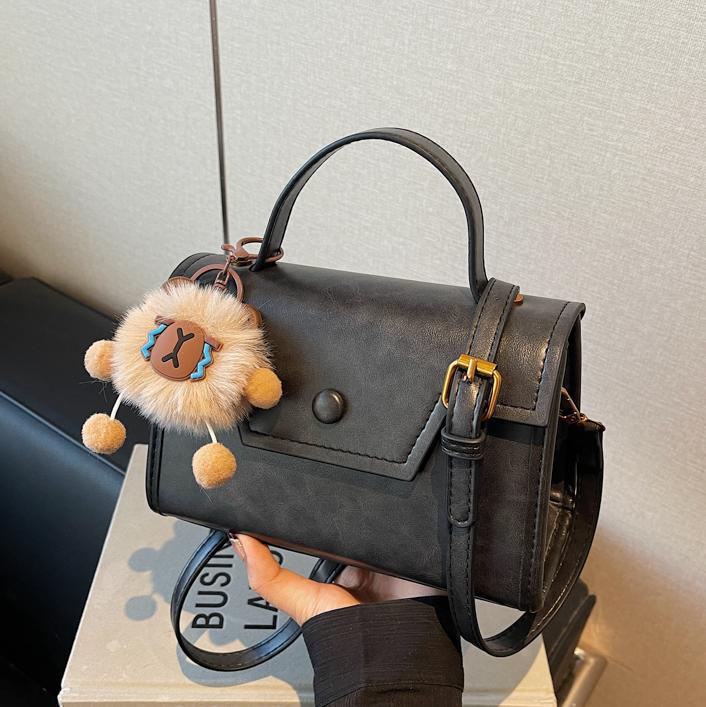 Retro simple bolso cuadrado para mujeres 2024 nuevo estilo versátil bolso de mano de estilo extranjero sensación de alto nivel de moda casual bolso de hombro