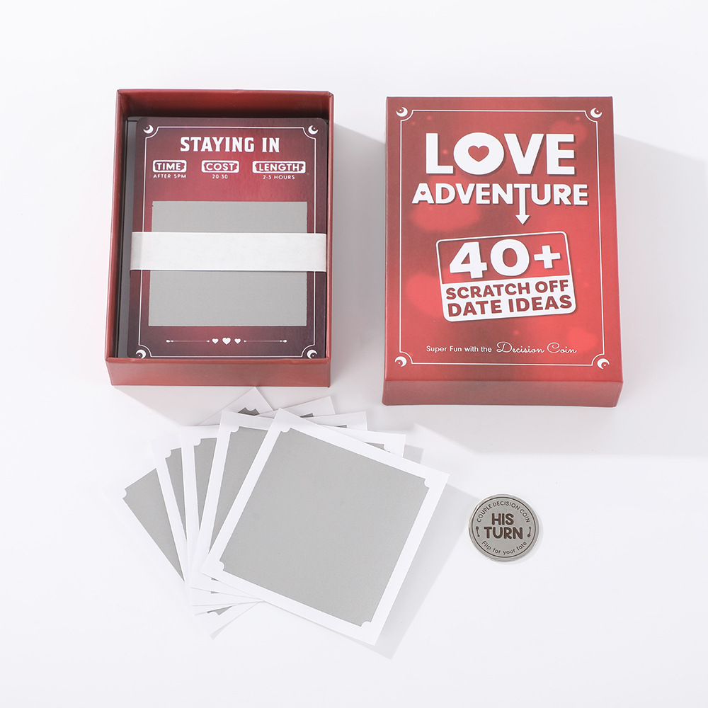 Cross-Border LOVEADVENTURE Couple Date Tarot Board Game Scratch Card Gift Adventure_voghion.com