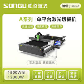 开放式中功率激光切割机碳钢不锈钢铝激光头黄铜紫铜广告薄板松谷