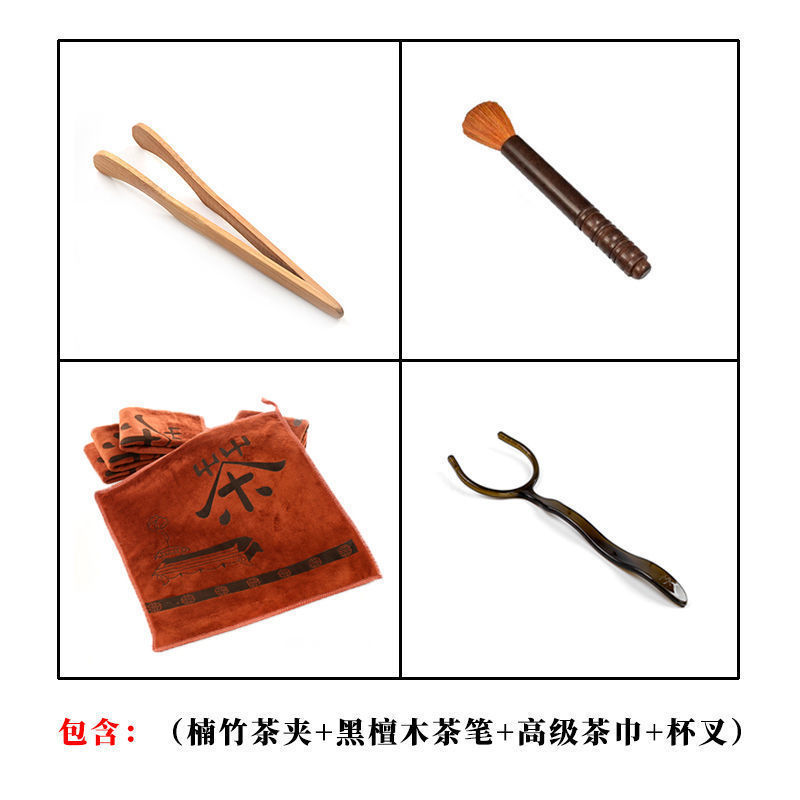 Cuenco de cubierta de porcelana de hueso, grasa de cordero, juego completo de té Chaoshanfu, simple ceremonia de té casera, tetera de té image 12