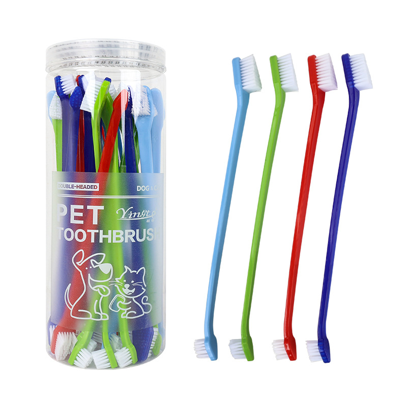 Cepillo de dientes de dedo para mascotas, cepillo de dientes para perros, cepillo de dientes para gatos, cepillo de dientes de dedo para gatos, paquete de 30