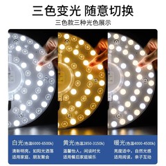 LED ceiling lamp replacement wick round lamp panel light source home super bright living room round lamp panel lens lamp bead