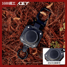 重型钥匙扣防丢防盗airtag套定位追踪器可伸缩钥匙扣夹易拉扣