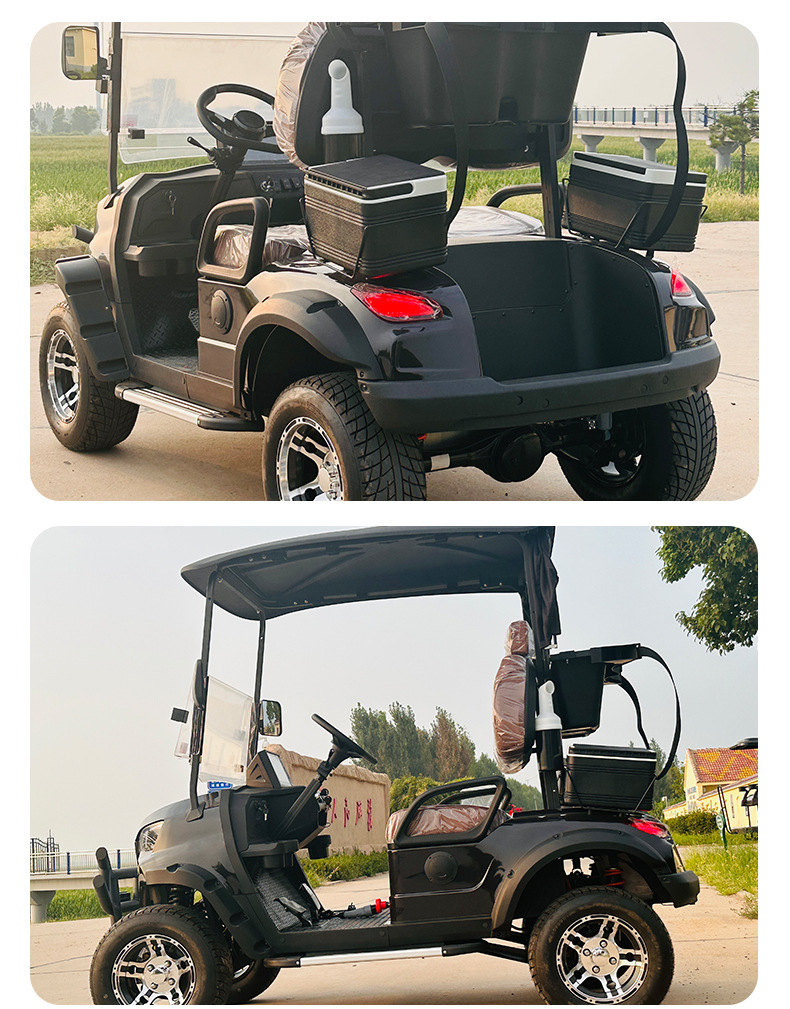 Manufacturer Scenic Spot Tourism Viewing Hotel Shuttle Electric Sightseeing Car Single Row Two-Seat Electric Golf Cart