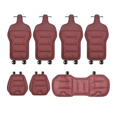 Four Seasons Pad | Cushion, Non-Slip and Breathable - volcanic-red-seven-piece-vehicle-set-no-car-logo