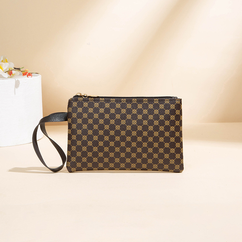 Bolso de mano tipo clutch con estampado fresco de arcoíris tejido, moda 2025, monedero para mujer, envío directo.