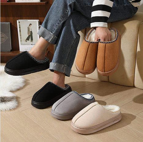 Pantuflas de algodón cálidas para invierno, estilo étnico, casuales, ligeras, para hombre y mujer, para uso en exteriores