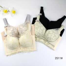 铜纤维2511#细腻网纱蕾丝尾货文胸薄B杯聚拢侧收上托内衣批发特卖