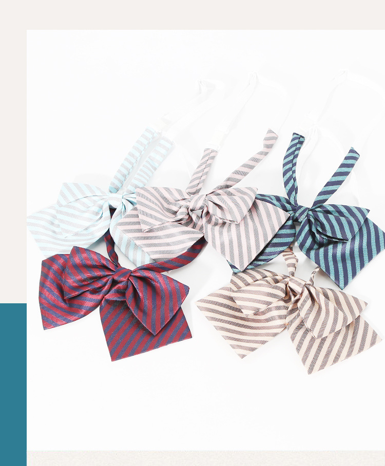 JK领结韩版休闲羽根女生蝴蝶结 纯色尖角领花 女士领结领花 批发详情6