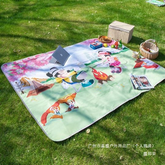 Moisture-proof Picnic Mat Outdoor Floor Mat for Travel and Camping Picnic Heat Insulated Cushion Portable Suburban Floor Cloth Thickened Waterproof