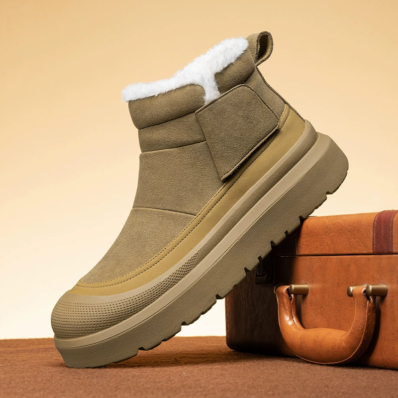 [Спот] Плюс бархатные теплые снежные сапоги зимой на открытом воздухе противоскользящие походные туфли