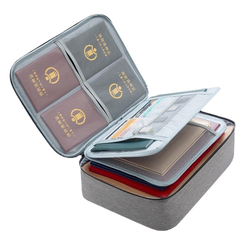 Certificado bolsa hogar simple hombres y mujeres archivo bolsa de almacenamiento bolsa multifuncional titular de la tarjeta Oxford bolsa de almacenamiento de tela bolso