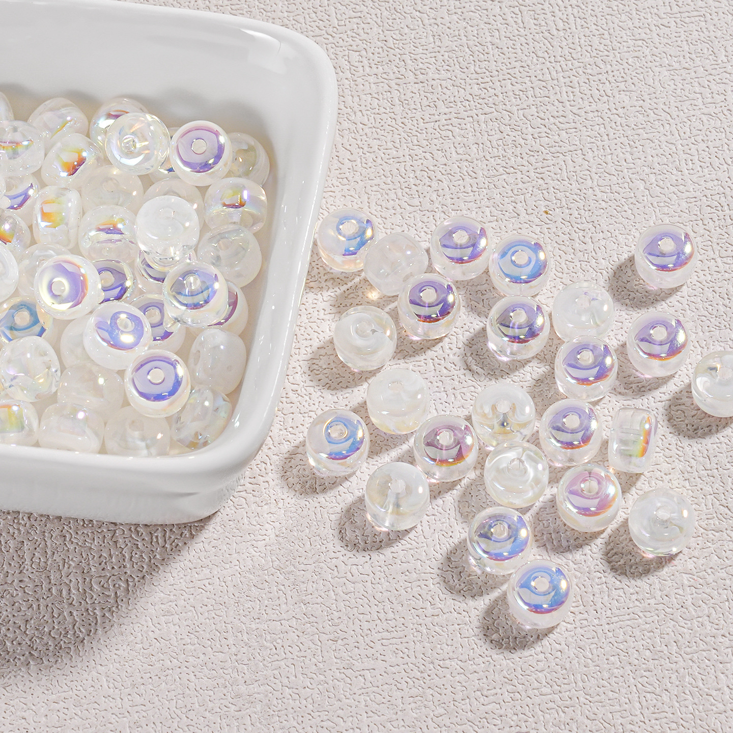 Niebla de hilo Dream Beads Mini Beads 7 * 8MM Hecho a mano DIY Cuentas Collar Pulsera Keychain Material de cadena de teléfono móvil image 6