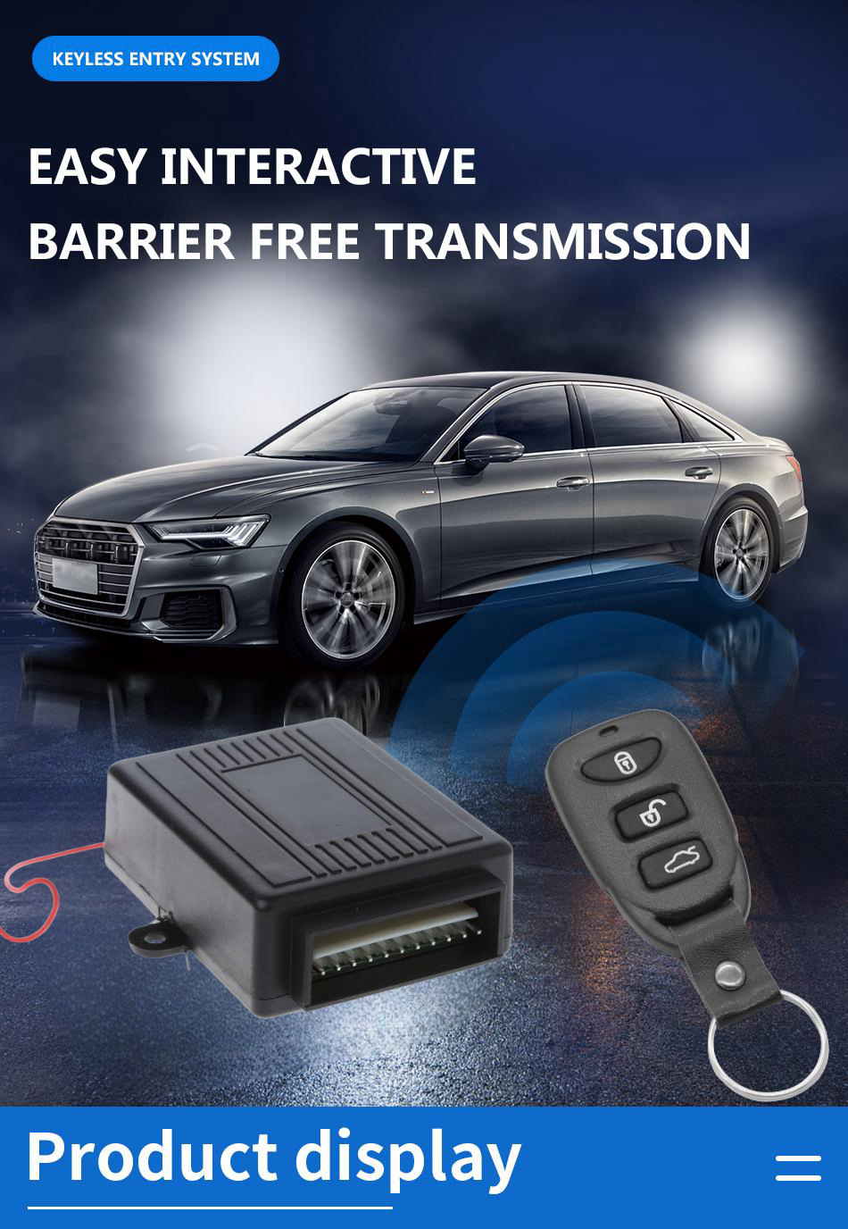 Car anti-theft system remote control central locking Keyless entry system direct sales from the manufacturer