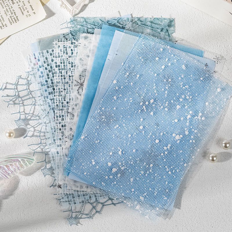 痛バッグ diy 素材背景素材紙レトロインメッシュブルーベース紙ハンドブックコラージュ谷美装飾紙|undefined