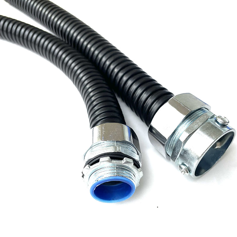 304 alambre acero inoxidable manguera revestida de plástico cable de fibra óptica manguera retardante de llama tubo corrugado tubo de piel de serpiente