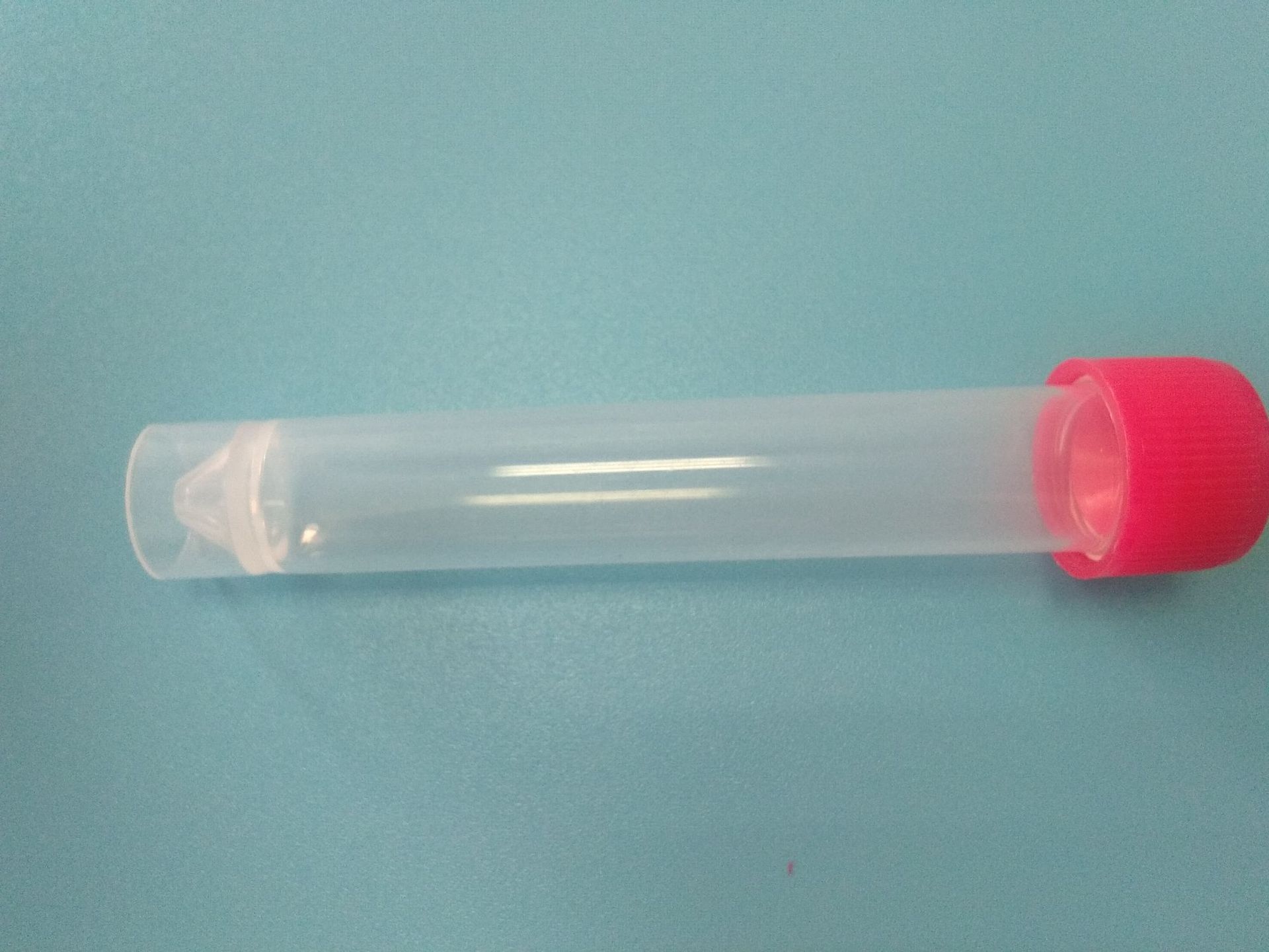 10ml采样管PP自立式锥底凹盖病毒采样收集离心管平底螺口采样管