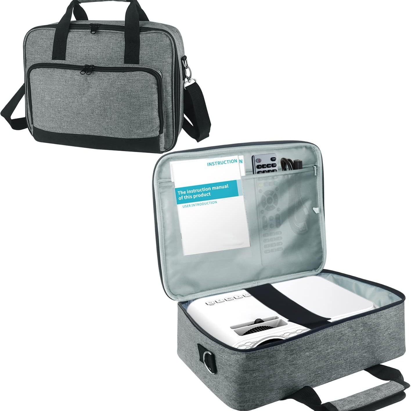 (2개) 아마존 프로젝터 가방 다기능 도구 가방 홈 프로젝터 핸드백 프로젝터 가방