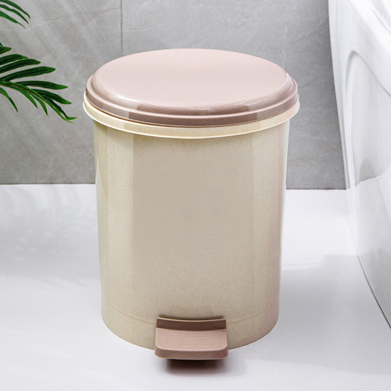 Plastic Foot Trash Can Household Living Room Bathroom small size Thickened Double-compartment Garbage Storage Barrel