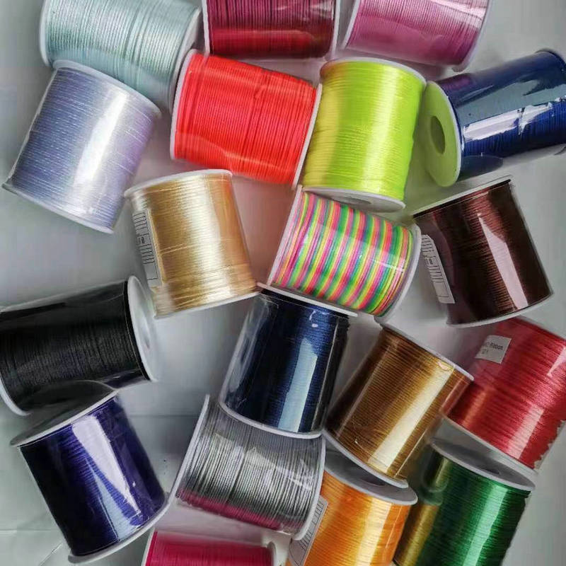 义乌厂家7号线中国结编织绳 100米段染 编织线diy材料手绳批发