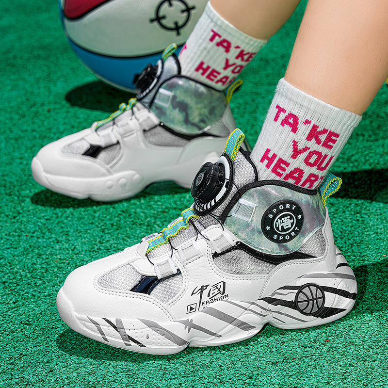 Boys' sneaker summer new children's shoes boys' basketball shoes middle and big children's mesh breathable sneakers