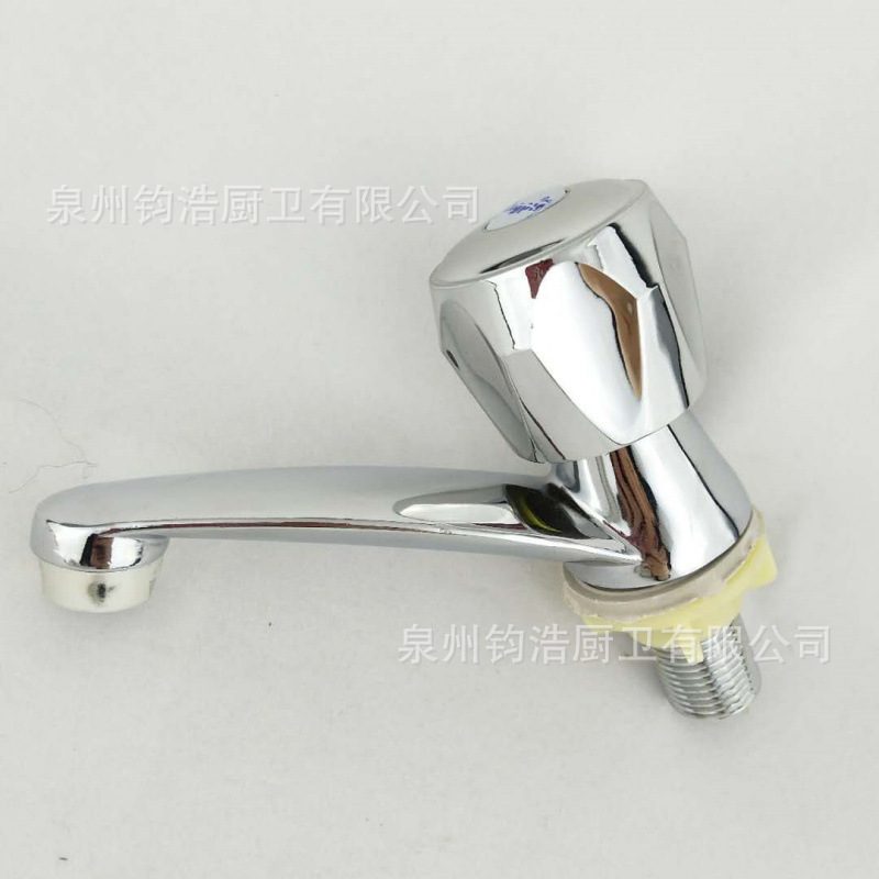 Cross-Border Foreign Trade Manufacturer Wholesale Zinc Alloy 96 Diamond Wheel Basin Countertop Basin Single Cold Faucet Balcony