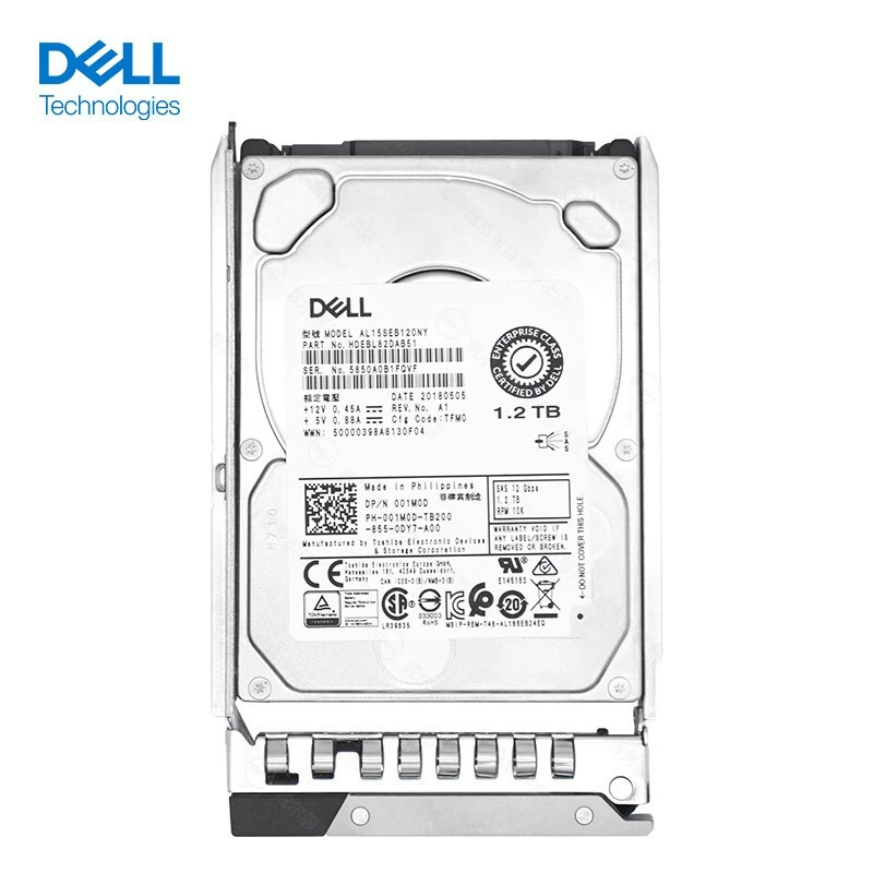 Жесткий диск для сервера Dell 1.2 ТБ 10K SAS 2.5"