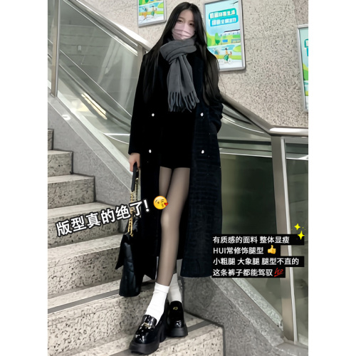 Black High-Waisted Tight Short Pants for Women Autumn Elastic Sexy Casual Solid Color Versatile Waist-Cut Pants Trendy
