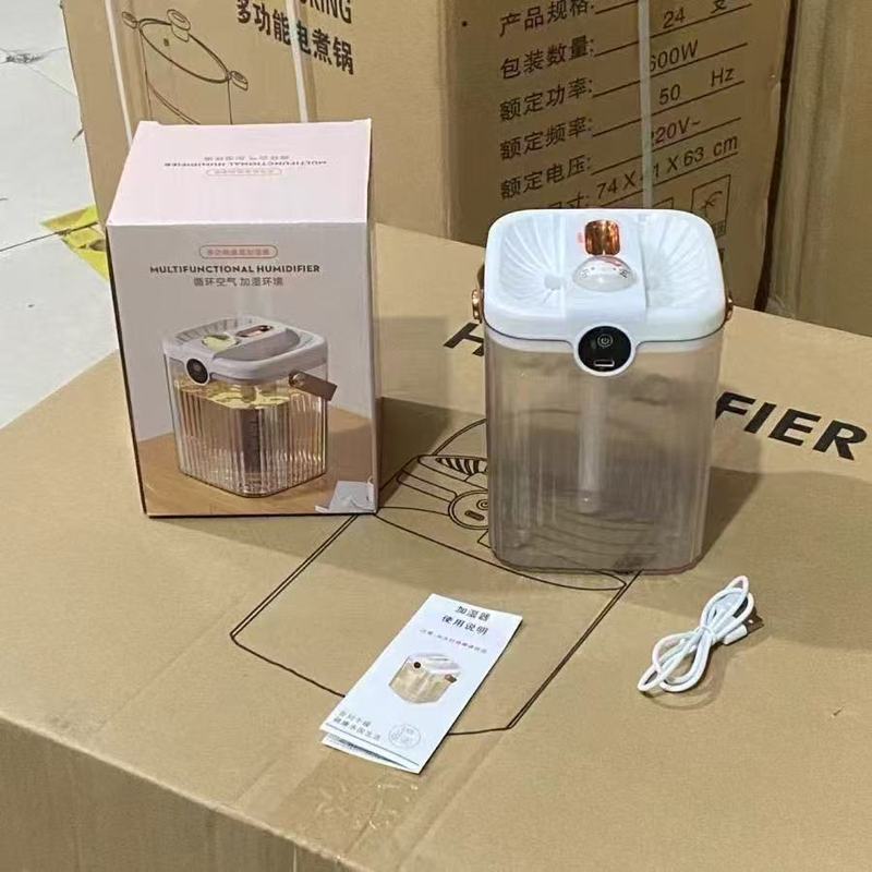 シングルとダブルの交互ノズル大容量濃霧加湿器家庭用小型サイレント寝室 USB オフィスデスクトップポータブル|undefined