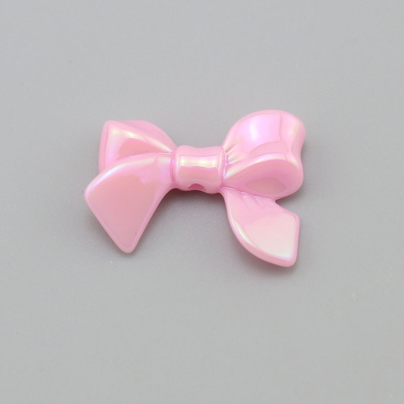 1 Piece 24 * 34mm Hole 3~3.9mm Arylic Bow Knot Pendant display picture 7