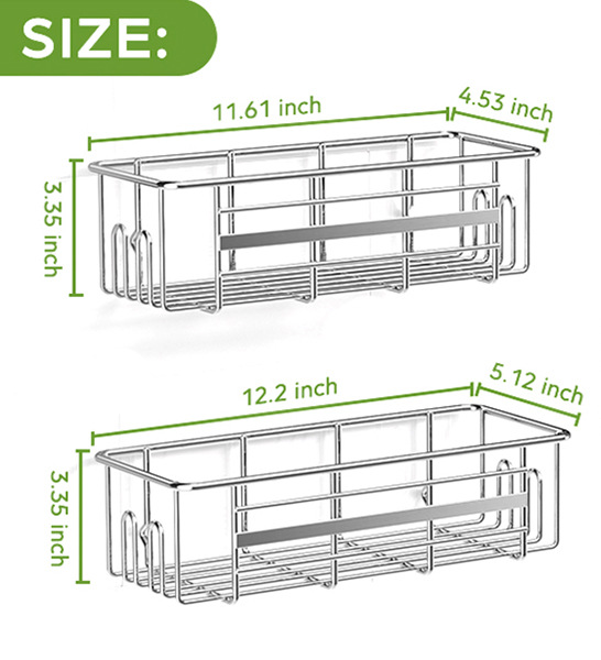 Estante de almacenamiento de baño sin perforaciones de plata montado en la pared fregadero de cocina de múltiples capas inodoro organizador multifuncional estante de almacenamiento