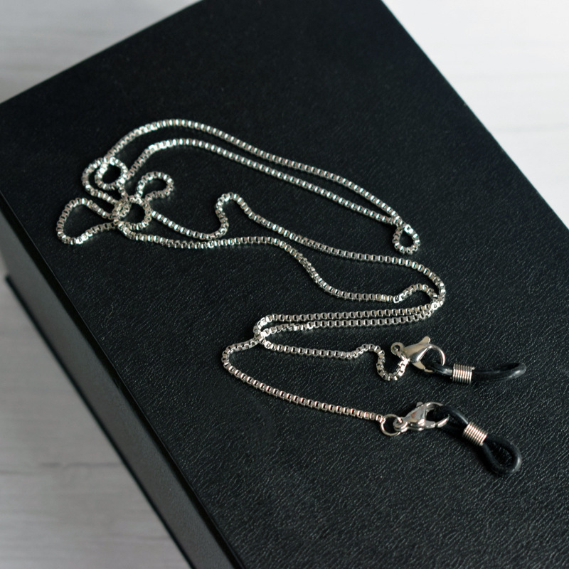 New stainless steel glasses chain non-fading hanging chain Free Shipping Men's metal eye chain drape decorative chain