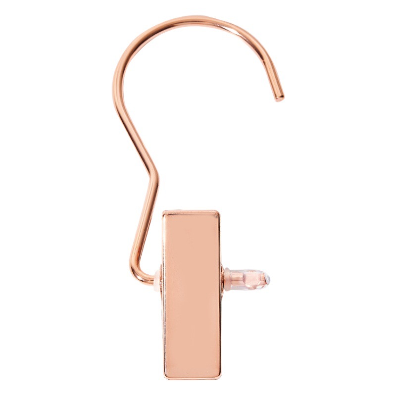 Multifuncional plegable de tres palabras clip de ropa de almacenamiento de edredón gancho antideslizante portátil clip de metal sin costura