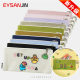 New Pure Color Japanese and Korean Canvas Bag Document Bag DIY Zipper Cotton Pencil Bag Student Stationery Coin Storage Small Bag