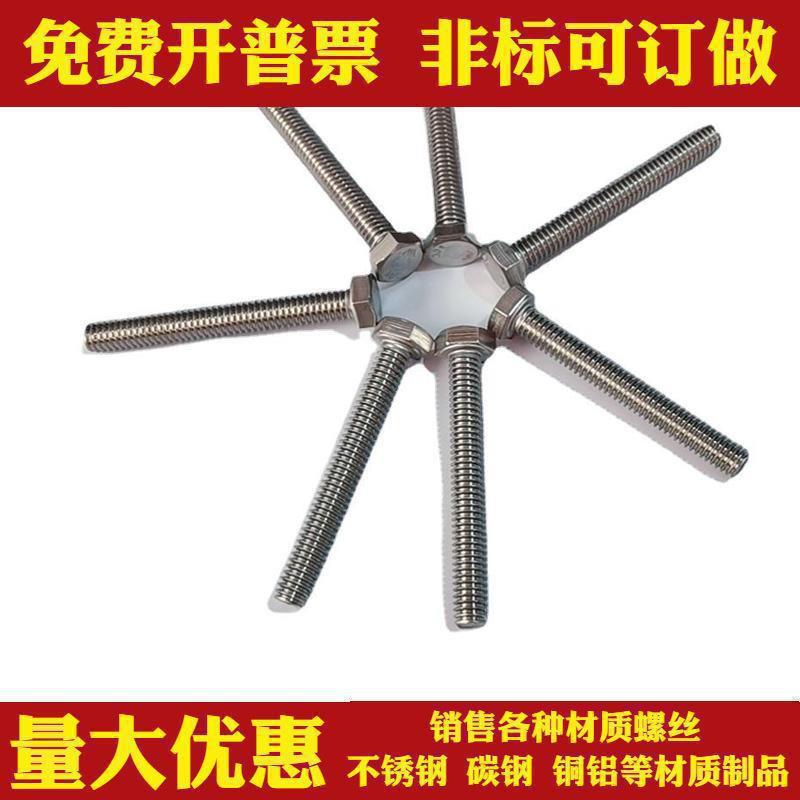 304美制不锈钢外六角螺栓B18.2.1 英制外六角螺丝美标六角3/8-16