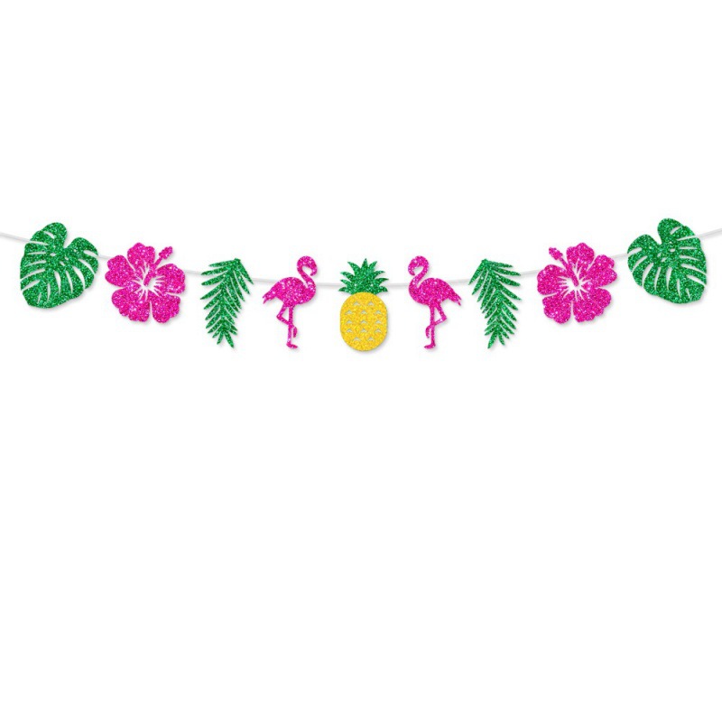 Europa y Estados Unidos transfronterizos Hawaian decoración de la bandera espiral verano flamenco espiral colgante Aloha bandera