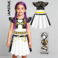 Ůͯ�ڽ�كɼ�ӡ��С�w���B��ȹ�ļ���ͯ��ɫcos��̨����A��ȹ��