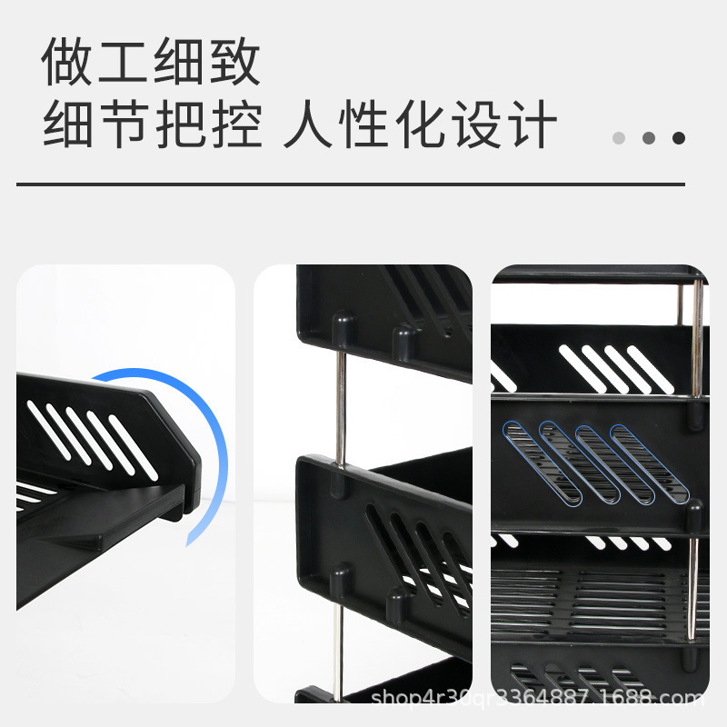 オフィス収納ラックデスクトップファイルラックデータディスク多層ラックファイルボックスファイルカラースリー層収納ラック卸売|undefined