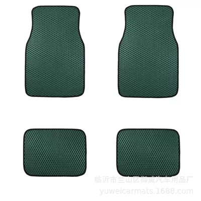 Universal Foot Pad — General Motors Foot Mat Grid Pattern - four-green-pieces-small-head