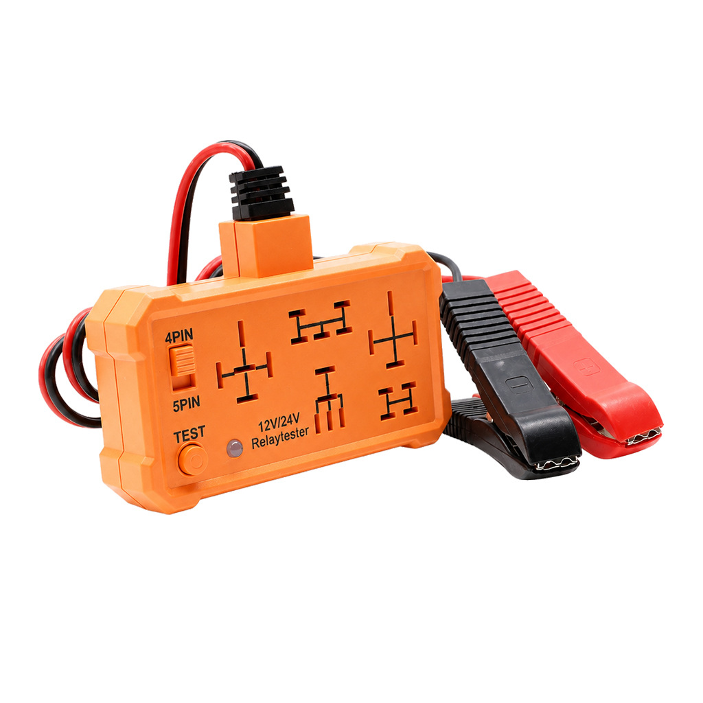 Relay diagnostic instrument, multi-pin relay tester, 5-position five-socket 12/24v relay detector