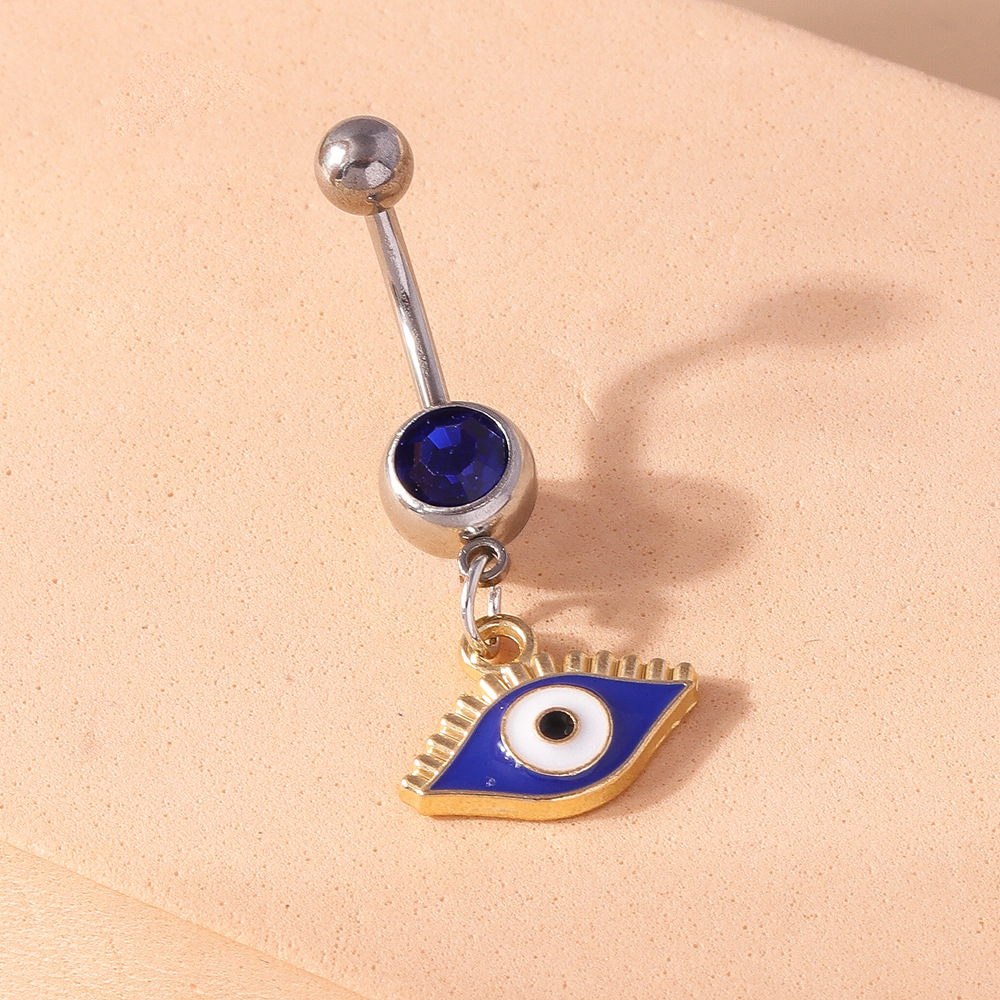Devil's Eye Belly Button Ring Elegant Navel Piercing For Women_voghion.com