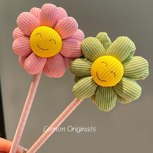 2025 Teacher's Day Smiling Sunflower Pen Kindergarten Gift for Female Teachers Practical Bouquet Pen Creative Gift