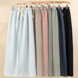 Summer trousers for leisure, high waist, plus size