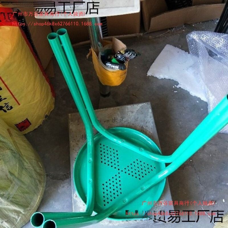 铁凉凳子加厚钢管三脚折叠圆凳家用成人板凳饭馆餐厅凳圆凳子|undefined