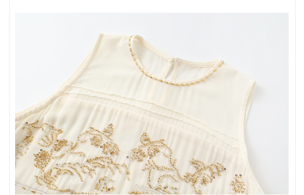 Đầm maxi nữ phong cách Trung Hoa thêu đính cườm retro mùa hè — Màu cà phê mẫu ngắn, Màu đen mẫu ngắn, Màu mơ mẫu ngắn, Màu đen dáng dài chi tiết 16