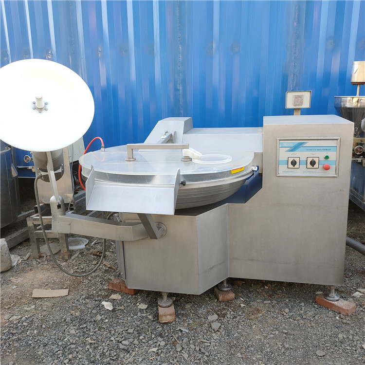 出售二手高速肉类斩拌机 肉类加工机械设备 变频鸡肉肠鱼糜斩拌机