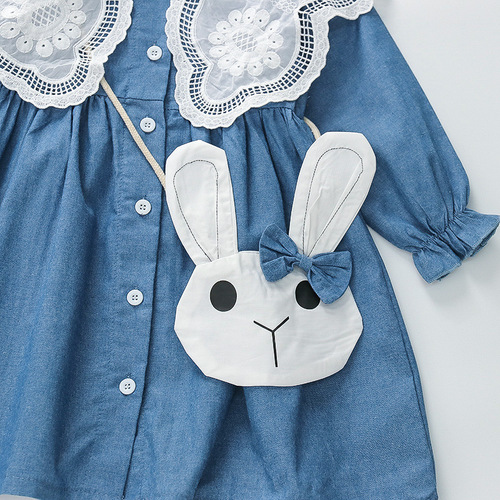 Girls Spring and Autumn Outfit  New Style Two-Piece Dress Shirt Dress for Young Children Long-Sleeve Princess Dress Stylish Skirt