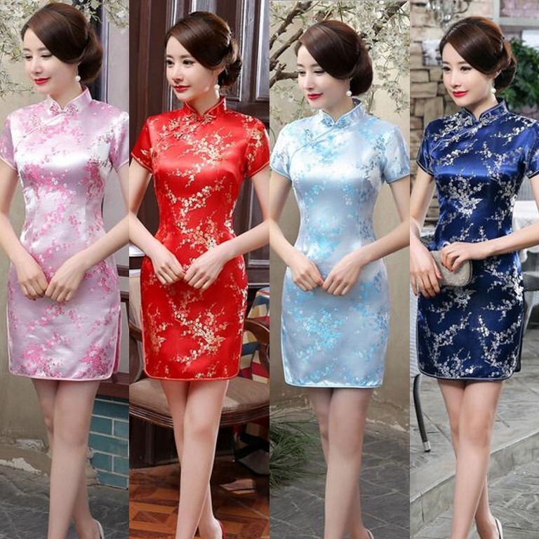 Daily traditional short-sleeved girl cheongsam summer short dress spring 2021 new improved cheongsam dress