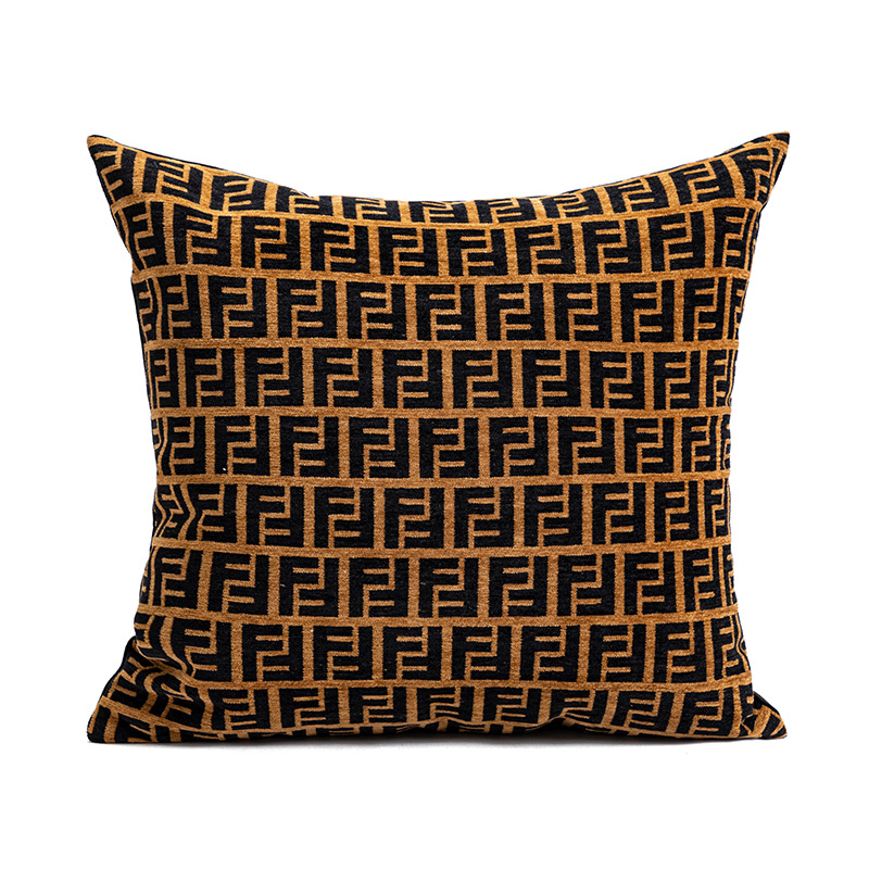 現代のシンプルなレトロなヒョウのジャカードは枕のベッドの上で枕の中古風の民宿のソファーのクッションの抱き枕カバーの卸売りを抱きます。