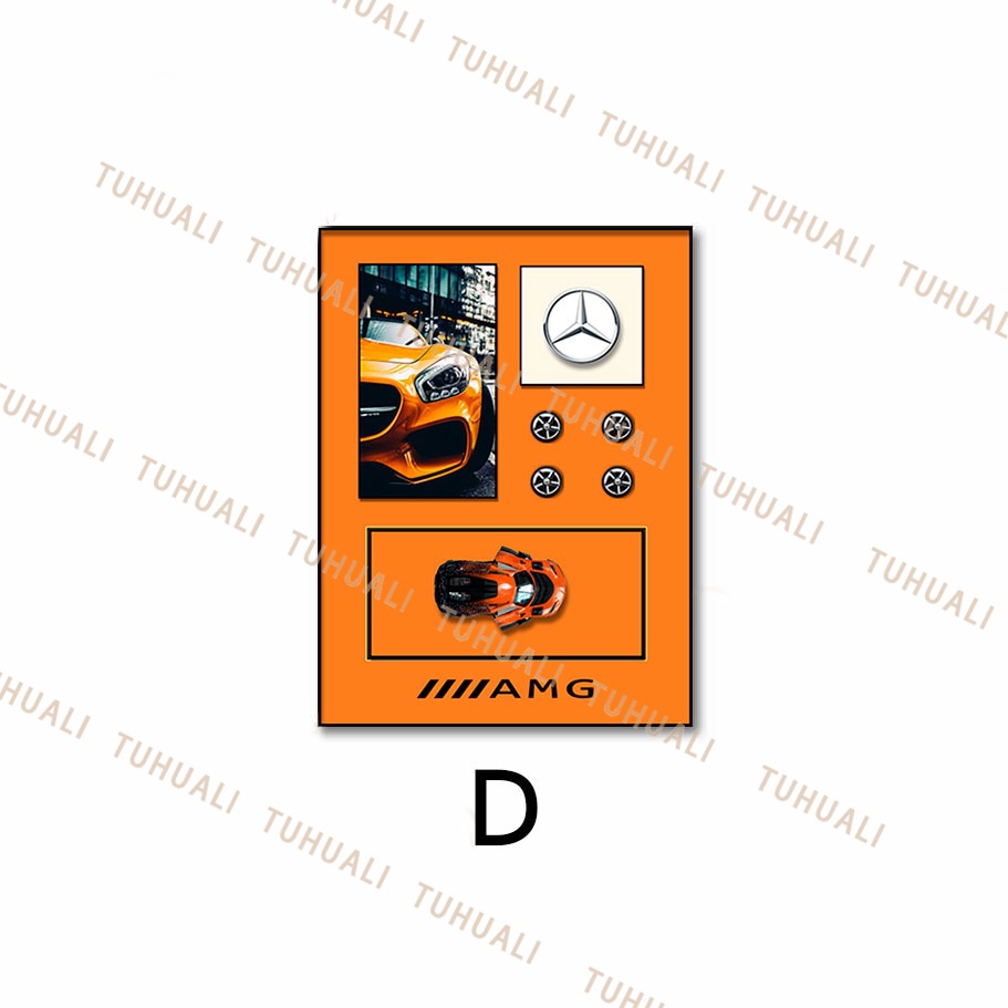 Coche pintura decorativa tridimensional pintura real de vapor sala de estar comedor colgante pintura dormitorio niños pasillo mural